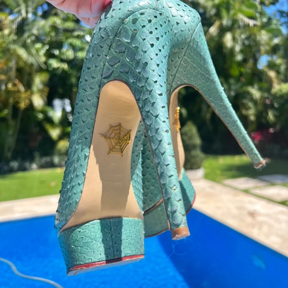 Charlotte Olympia Python Heels - Picture 7 of 15